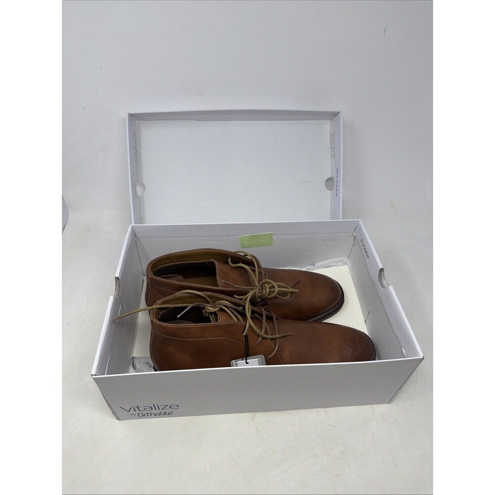 Sonoma Men's Bayport Mens Size 9 Medium Cognac Vitalize by Ortholite NIB